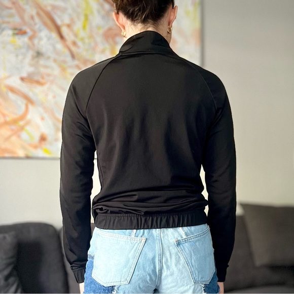 Adidas Zipped Sweatshirt - Black & White - Size S - Picture 3 of 9